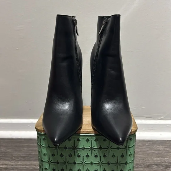 Coleter Black Heeled Boots with Pointed Toe and High Stiletto Heel - Picture 6 of 6